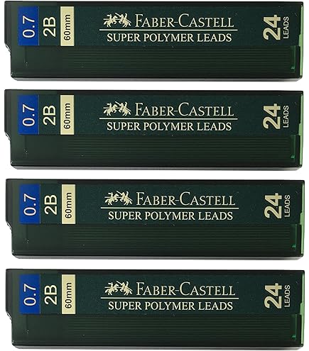 Amazon.co.jp: Faber-Castell 0.5mm 2B 替え芯 強力 ダーク スムーズ